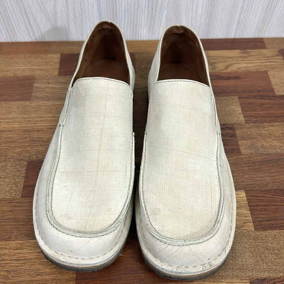 Clarks Originals Men 12 Loafers Berber Slip On‎ Comfort Cream Ivory Low Top Shoe - Picture 3 of 8